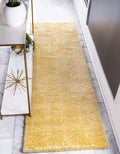 Unique Loom Solo Collection Area Rug - Calabasas (2 2 x 6 7 Runner, Yellow)