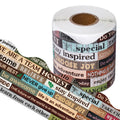 Whaline 65.6Ft Inspirational Bulletin Board Border Growth Mindset Scalloped Decorative Border Trim Motivational Craft Border Dec