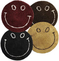 SPA FURNISHING Smiley Print Cotton Door/Foot/Bath Mat (21x21 Inch, Multicolour) (Pack of 4, 16x24)