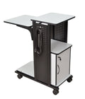 LUXOR WPS4CE 40 Presentation Station- Cabinet Electric, 3 Rolling Casters with Two Locking Brakes, 110 lbs., 18W x 34.25D x 40H,