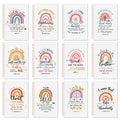 Supervitae 12 Pack Christian Gifts for Women Bulk Christmas Spiral Bible Verse Notebooks A5 Aesthetic Inspirational Religious Jo