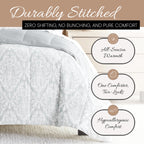 Linen Market Reversible Queen/Full Comforter Set (3 Piece) - Bring Luxury Home With Our Soft And Lightweight Down Alternative Co