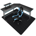 Office Chair Mat For Hard Floor, Sallous 63' X 51' Large Office Chair Mat, Gaming Chair Mat For Hardwood Floor, Multi-Purpose Floor Protector Desk Chair Mat For Home Office (Black)