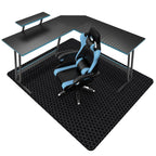 Office Chair Mat For Hard Floor, Sallous 63' X 51' Large Office Chair Mat, Gaming Chair Mat For Hardwood Floor, Multi-Purpose Floor Protector Desk Chair Mat For Home Office (Black)