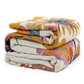 Msgkv Boho Throw Blanket Queen Size 90' X 90' Warm Blanket For Couch And Sofa Blankets Cover For Living Room Spring Throw Cozy