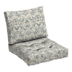 Arden Selections Outdoor Plush Modern Tufted Blowfill Deep Seat Set, 24 X 24, Water Repellent, Fade Resistant, Deep Seat Bottom