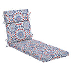 Arden Selections Outdoor Chaise Cushion, 22 X 77, Rain-Proof, Fade Resistant 22 X 77, Clark Blue
