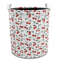 EVIHCG Red Cherry Laundry Basket with Handles, Cute Cherry Fruit Aesthetic Collapsible Waterproof Laundry Hamper Clothes Storage