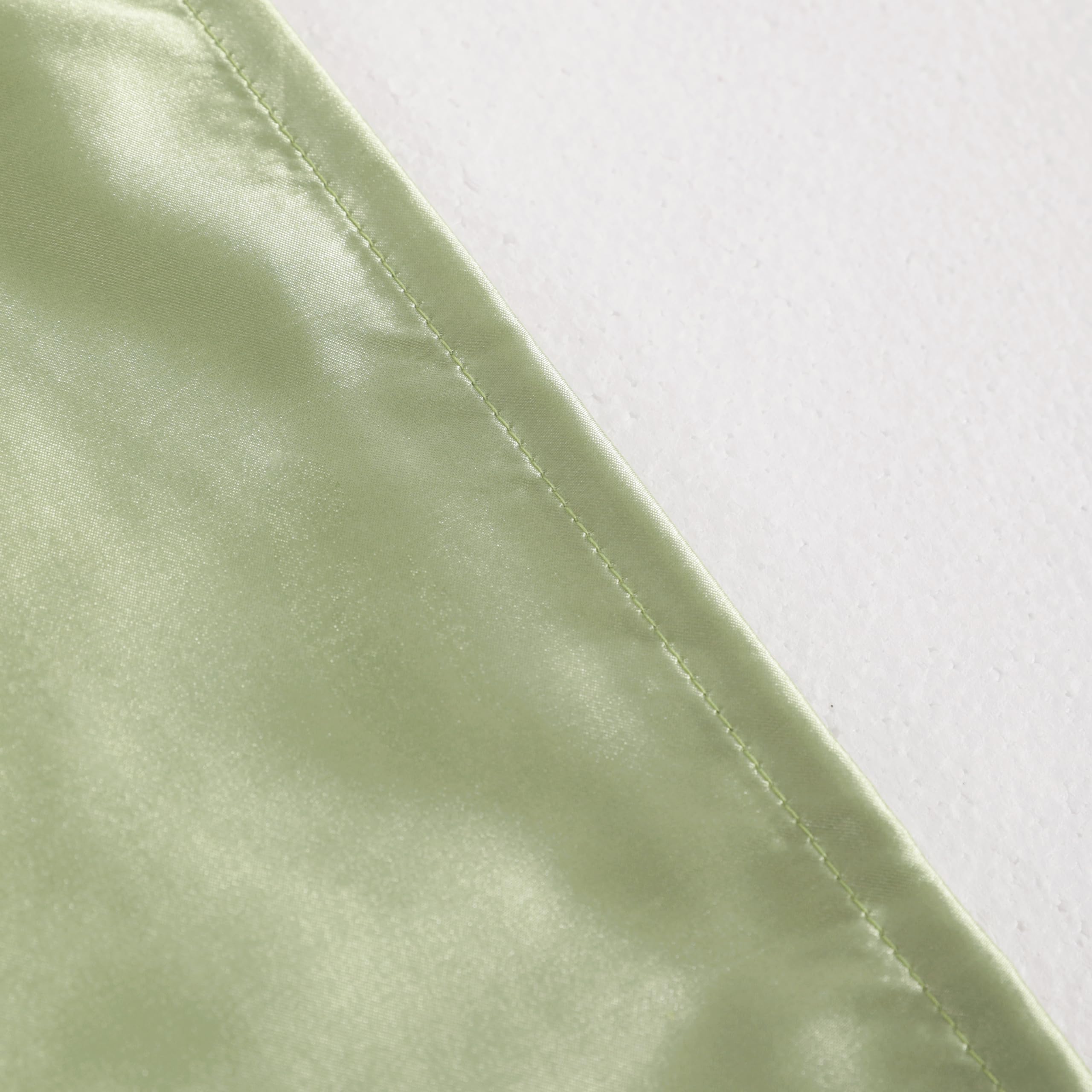 Ntbay 2 Pack Satin Queen Pillowcases For Hair And Skin, Luxurious And Silky Pillow Cases With Envelope Closure, 20X30 Inches, Sage Green