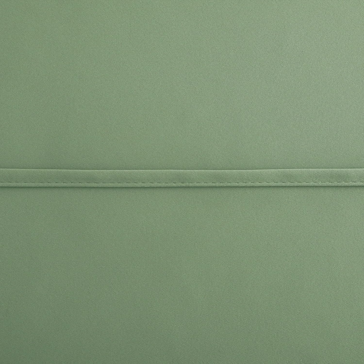 Koufall Kitchen Curtains 18 X 30 Inch Length,Not See Through Blackout Window Curtain Panels For Bathroom,Sage Green