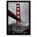 wallsthatspeak 20x31 Black Picture Frame for Puzzles Posters Photos or Artwork