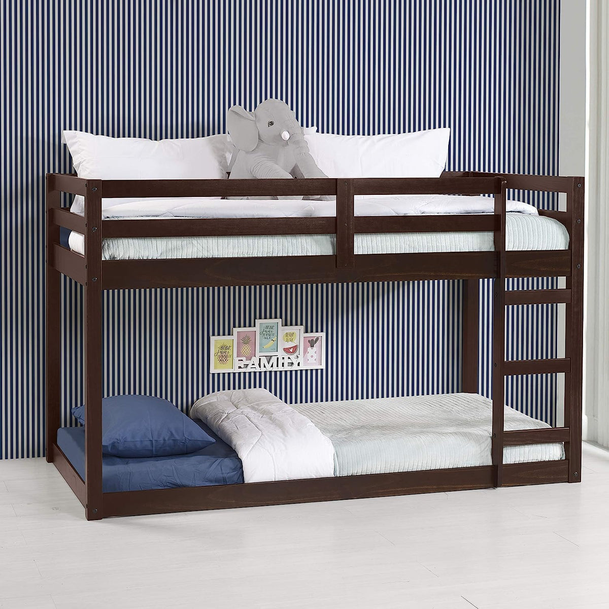 Acme Furniture Contemporary Wood Gaston Loft Bed in Espresso