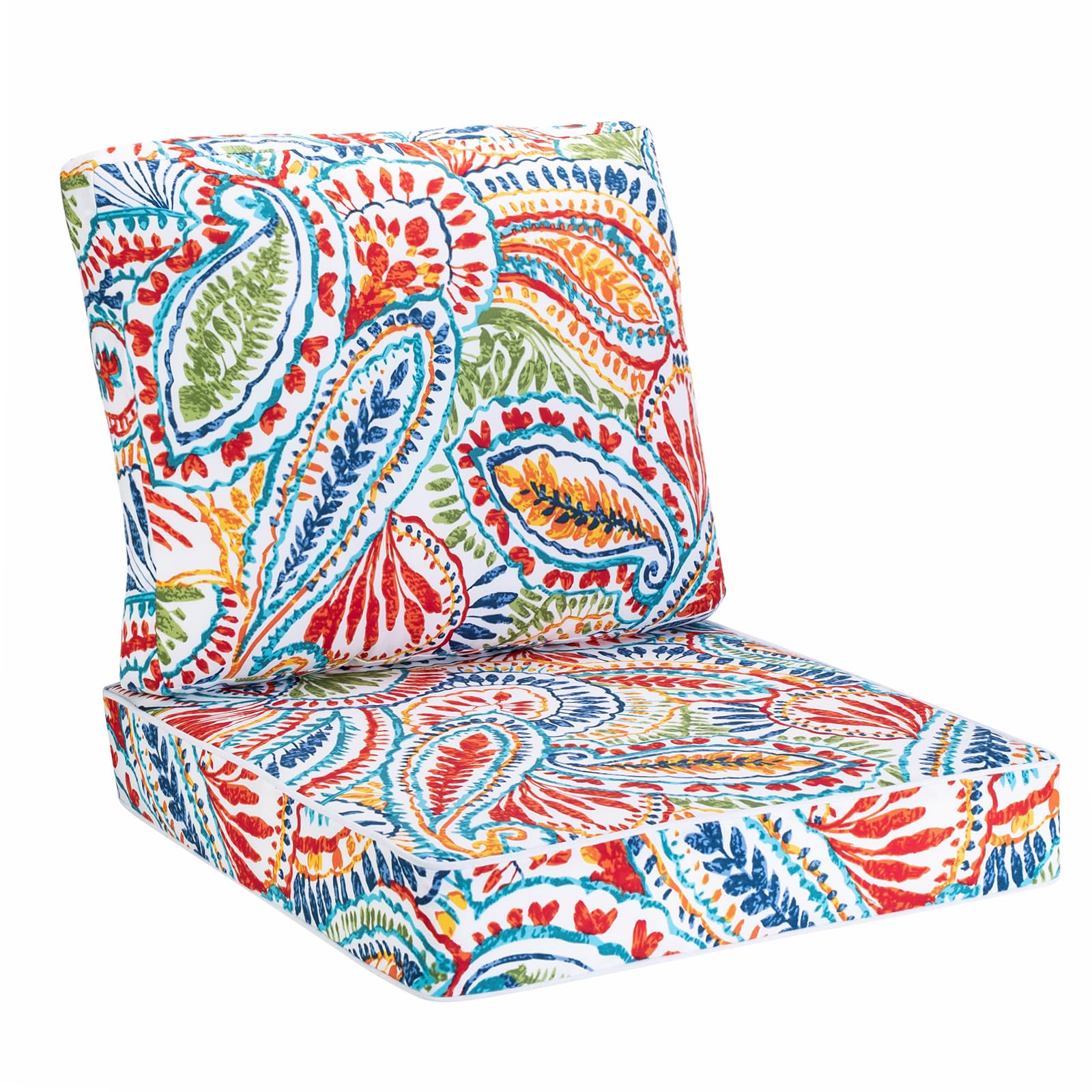 Jmgbird Outdoor Chair Cushion Set, Deep Seat Patio Furniture Cushion 24'X24' Outdoor Cushions For Patio Furniture