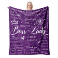 Peliny Chrid Boss Lady Gifts For Women Blankets, Boss Day Gifts, Boss Gifts Throw 60'X50', Gifts For Boss, Best Boss Gifts For