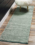 Unique Loom Solo Collection Area Rug - Calabasas (2 2 x 6 7 Runner, Light Blue)