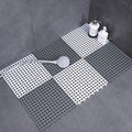 BIG AOX Soft PVC Interlocking Floor Mat for Bathroom, Shower, Pool, Balcony and Wet Areas, Waterproof Drainage Mat for Indoor & 
