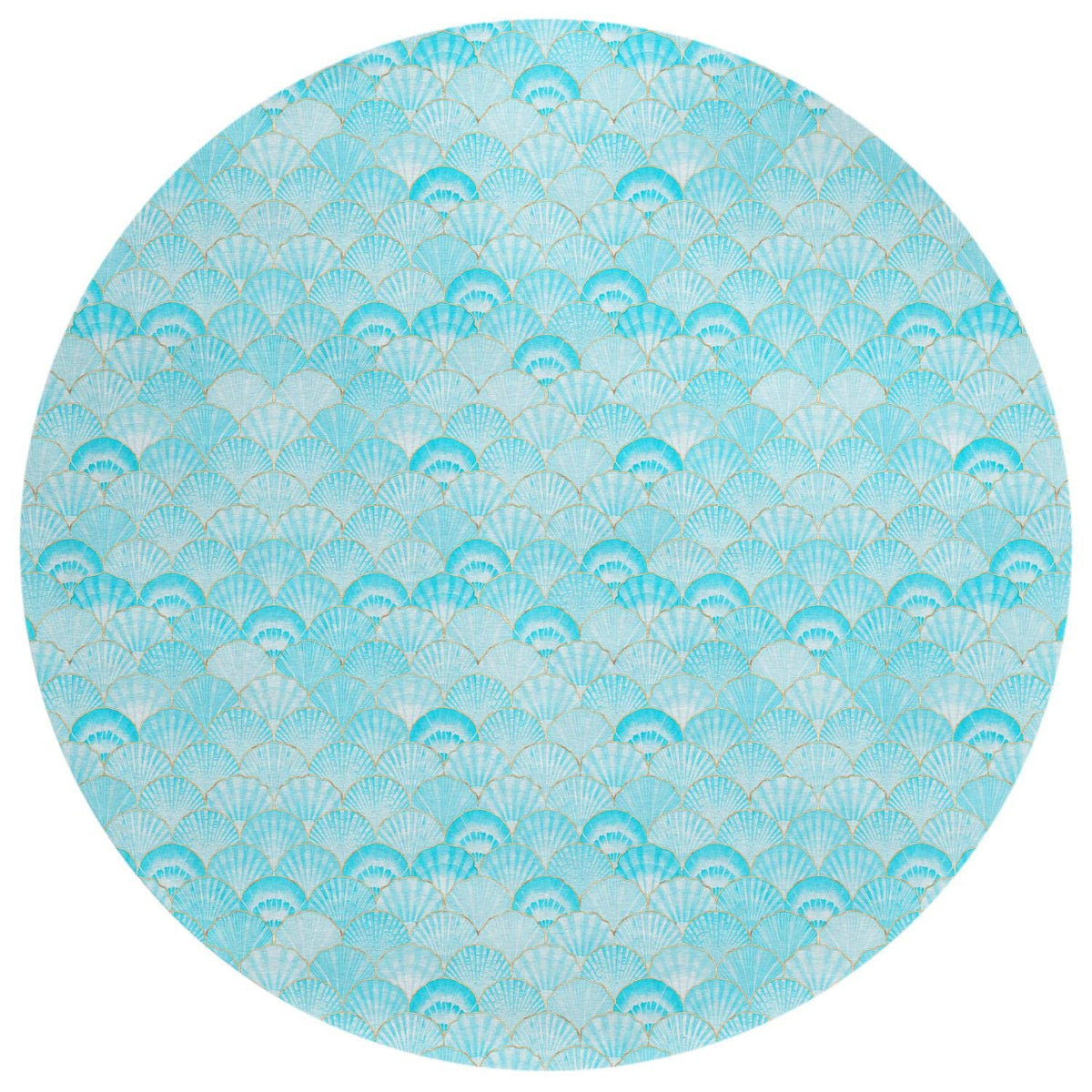 Dalyn Indoor Outdoor Seabreeze Sz2 Teal Washable 8' X 8' Round Rug Sz2Te8Ro