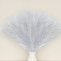 Pusuny Faux Pampas Grass Boho Decor, 5PCS 18 Silver Artificial Pompas for Farmhouse Home Office Wedding Party Decoration, 9 Fluf