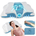 Pain Relief Cervical Pillow For Neck Support,Adjustable Ergonomic Pillow Cozy Sleeping,Odorless Orthopedic Memory Foam Pillows,C