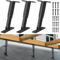Heavy Duty Roof Riser Brackets Kit, Troptolky Adjustable Height Angle Pergola Brackets, Black Metal Roof Riser Beam Bracket For