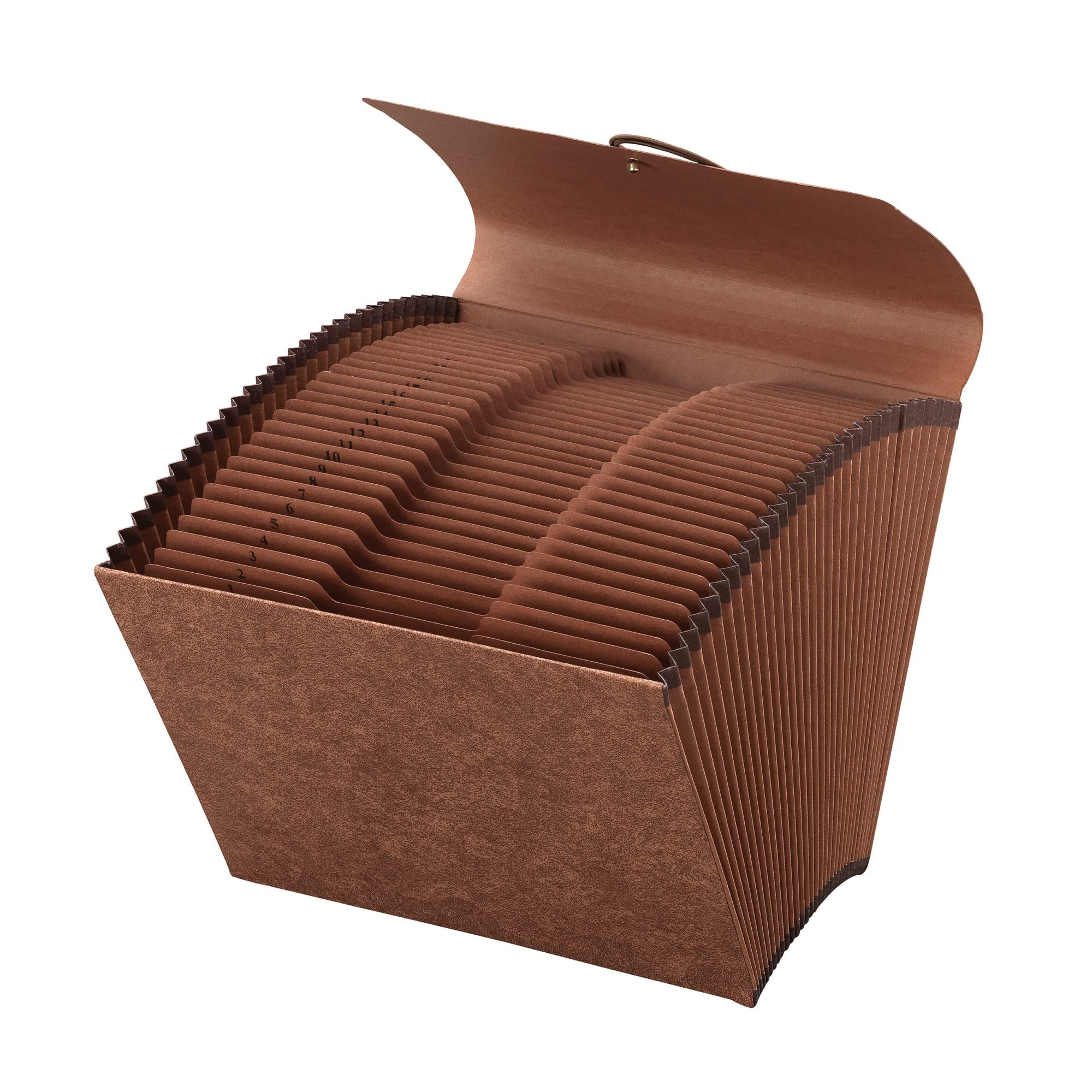 Office Depot Brand Paper Expanding File With Flap, 31 Pocket, Expansion 2', 8 1/2' X 11', Letter, 30% Recycled, Brown, Pack O