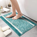 MAA HOME CONCEPT Microfiber Rugs Bath Mat Super Absorbent/AntiSkid Mats/Bedroom/Door Mat/Kitchen/Mat (Aqua, 40X60 CM)