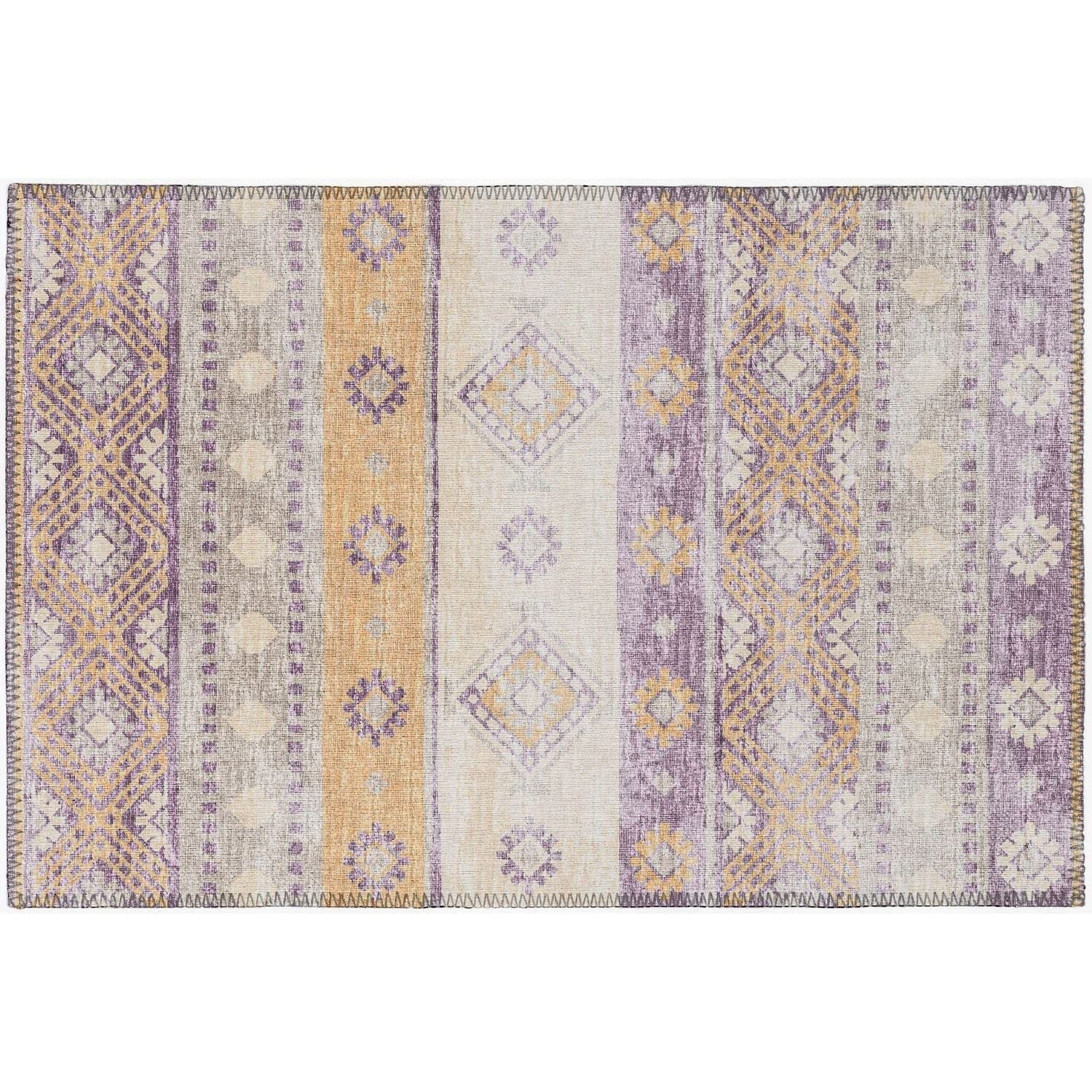 Sedona Sn12 Purple Transitional Rug Rectangle 8' X 10'