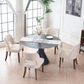 Vknow Wooden Dining Chairs Set Of 4, Modern Fabric Upholstered Dining Room Chair Kitchen Chairs, Farmhouse Dinner Chair For Kitc