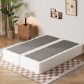EMODA 10 Inch Split Full Size Box Spring Bed Base, 2 Piece Heavy Duty Metal Full Box Spring with Fabric Cover, Easy Assembly, Bl