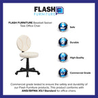Flash Furniture Jonathan Baseball Swivel Task Office Chair