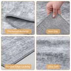 Sunnewt Non Slip Hallway Runner Rug 2'X6' Long For Kitchen Machine Washable Soft Floor Carpet Runners Rubber Backed For Hall Lau