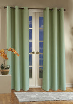 Thermalogic Insulated Cotton Panels Pair, 160 by 84-Inch, Sage