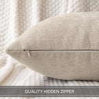 Miulee Pack Of 2 Dark Brown Decorative Pillow Covers 20X20 Inch Soft Chenille Couch Throw Pillows Farmhouse Cushion Covers For Home Decor Sofa Bedroom Living Room