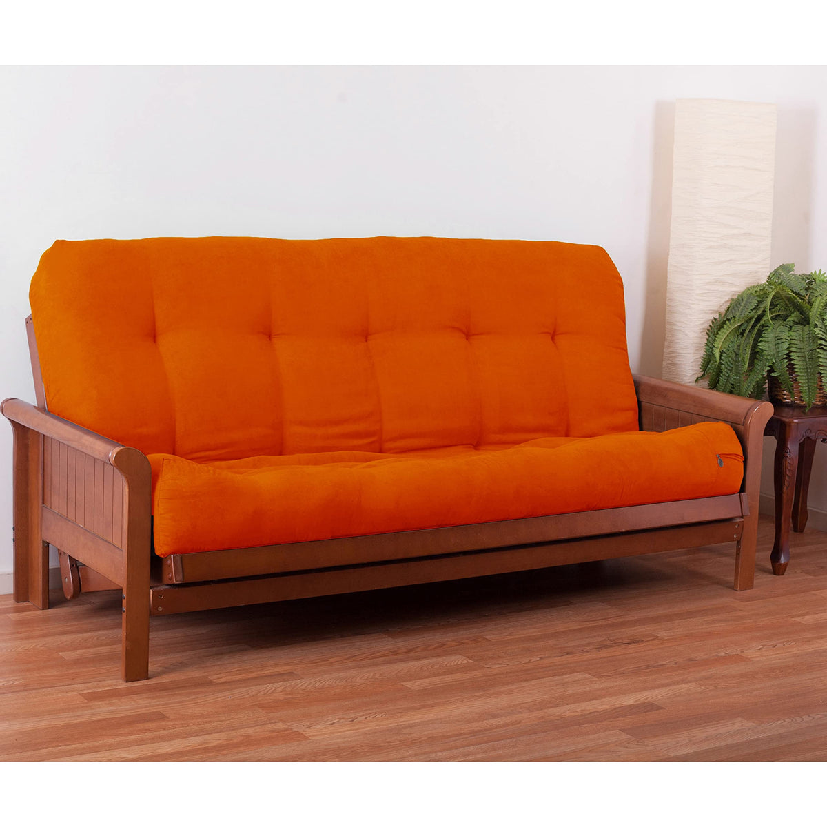 Blazing Needles Vitality 10&quot; Microsuede Futon Mattress, Full, Tangerine Dream