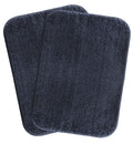 SKIVE India Mats Anti Skid Backing,Colour Gray Set of 2 (40 x 60 cm)