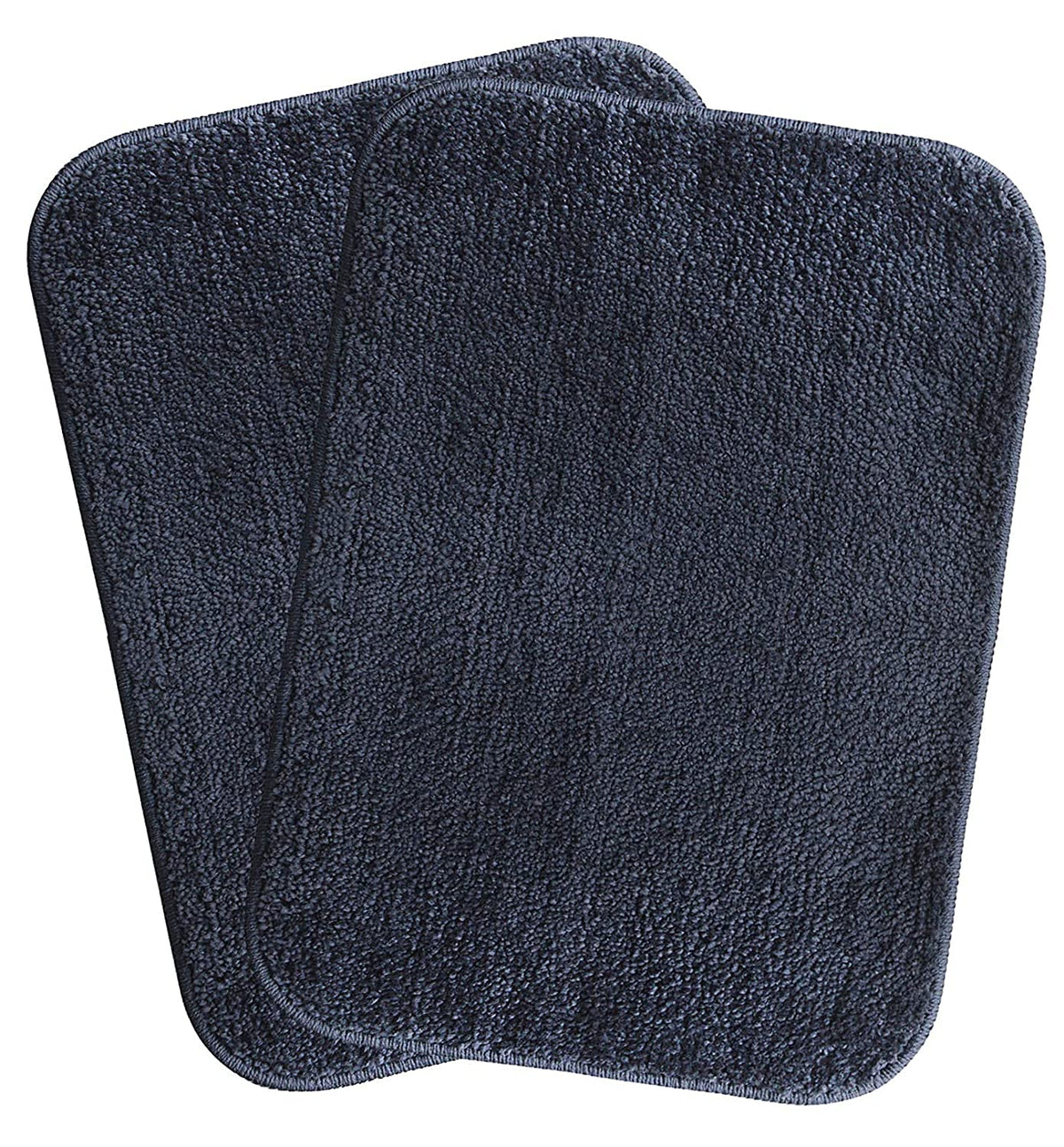 SKIVE India Mats Anti Skid Backing,Colour Gray Set of 2 (40 x 60 cm)