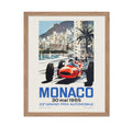 Poster Master Vintage Car Racing Poster - Retro Auto Racing Print - Gift for Driver, Car Enthusiast - Monaco Car Racing, Automob