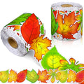 Spiareal 68.9 Feet Autumn Leaves Border Bulletin Board Border Flower Beach Sun Eucalyptus Paw Flag Hat Balloon Sailboat For Clas