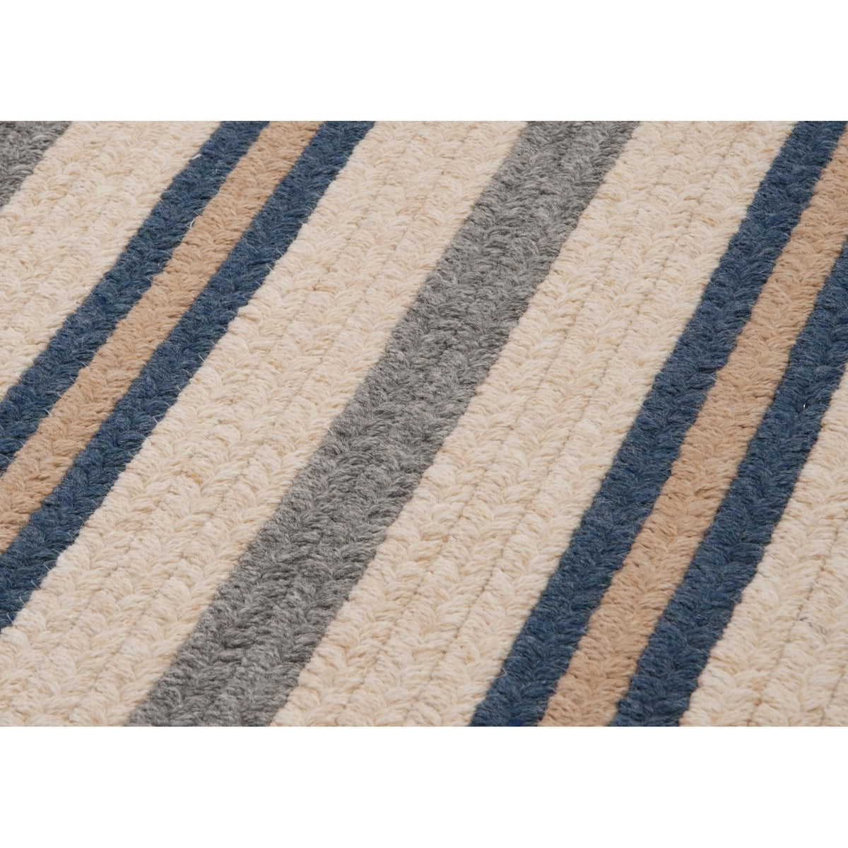 Colonial Mills Allure Decorative Braided Polo Blue Area Rug Rectangle 10X13 Feet