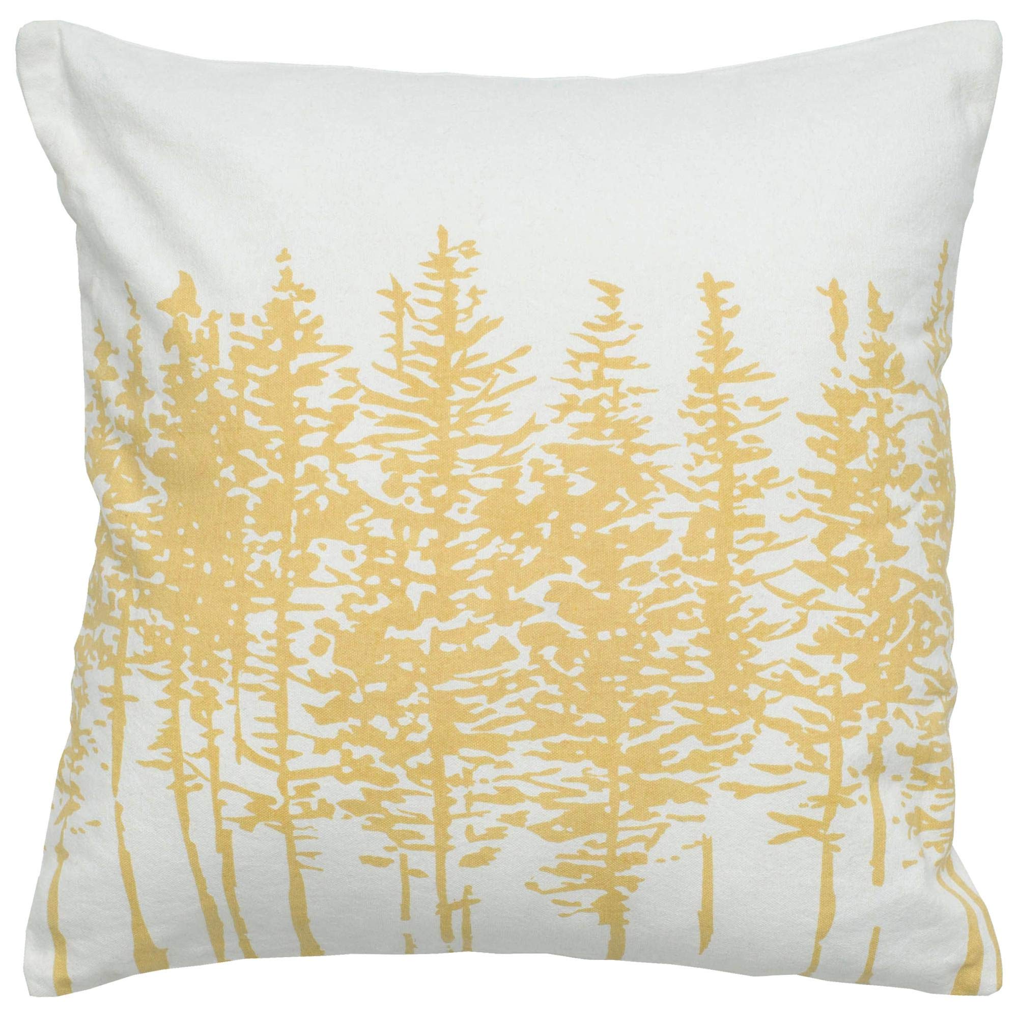 Rizzy Home | T05262 | 18"x18" White/Blue Decorative Pillow | Down Fill