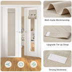 Homeideas Linen Sidelight Curtains For Front Door, Side Door Window Curtains, Front Door Curtains For Small Window, Thermal Insu