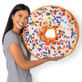 Much Comfort 22' 3D Sprinkle Donut Throw Pillow - Made With Super Soft & Ultra Premium Fabric - Cute, Comfortable, Plush Stuffe