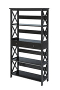 Convenience Concepts Oxford 5 Tier Bookcase with Drawer, Sea Foam