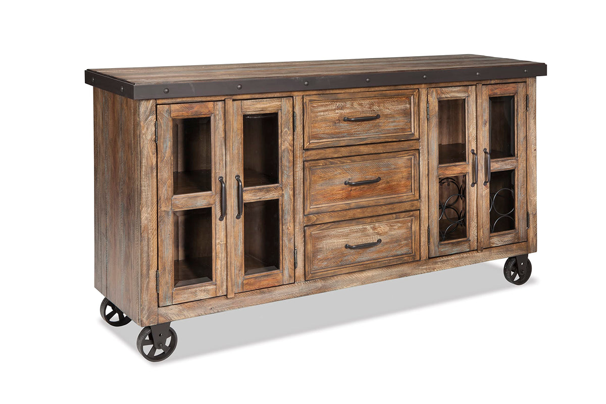 Intercon Taos 70.5&quot; 3 Drawers, Canyon Brown Sideboard