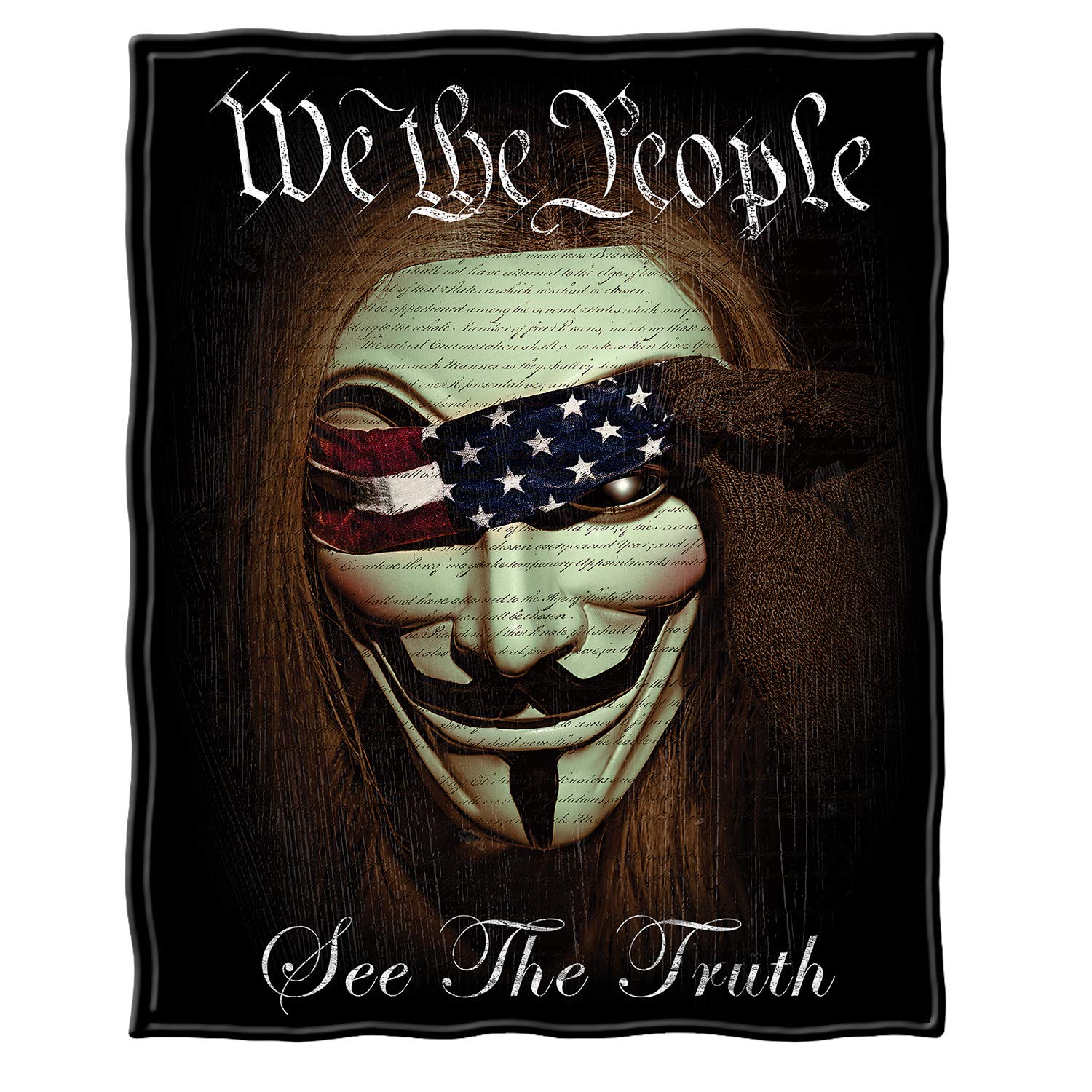 Erazor Bits Fleece Blanket 50 X 60| We The People See The Truth Throw Blanket Add6-Rn2207-Tb