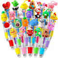 SZCECHRE 40Pcs Mini Multicolor Pens in One 4-in-1 Cute Pens Bulk for Kids, Ballpoint Pen for Birthdays and Children s Parties, F