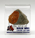 Original Piece of the Berlin Wall in Checkpoint Charlie Motive Souvenir 2 x 2 Checkpoint Charlie)
