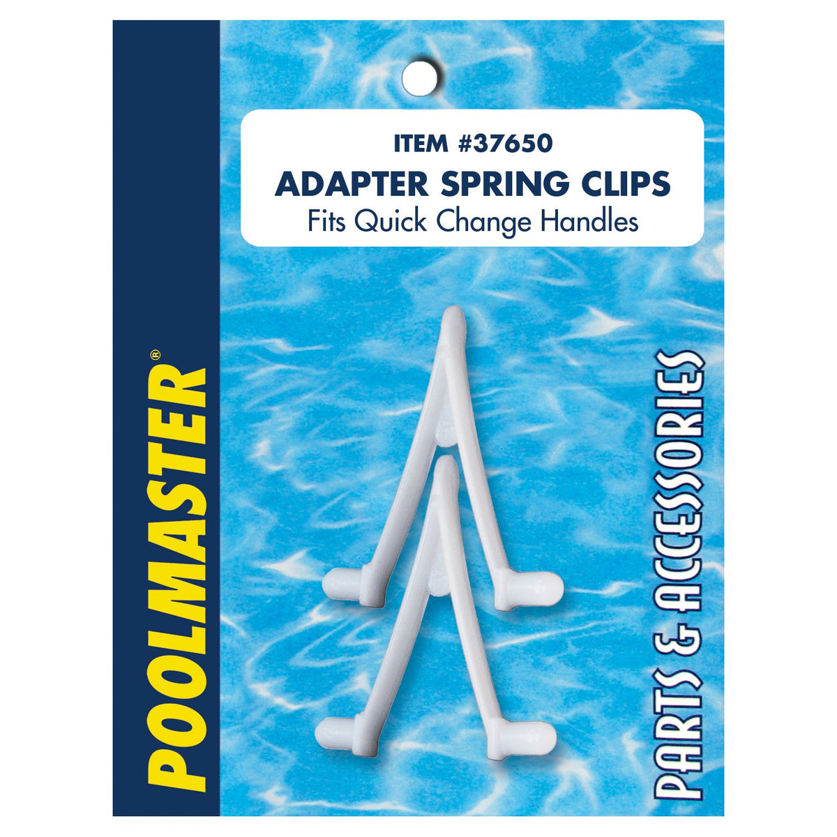 Poolmaster 37650 Swimming Maintenance Adapter Spring V Clips Poles And Pool Cleaning Tools, Set Of 2, Medium, Neutral