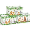 Clastyle Kid Storage Basket Set of 3 Animals Foldable Closet Organizer Bin