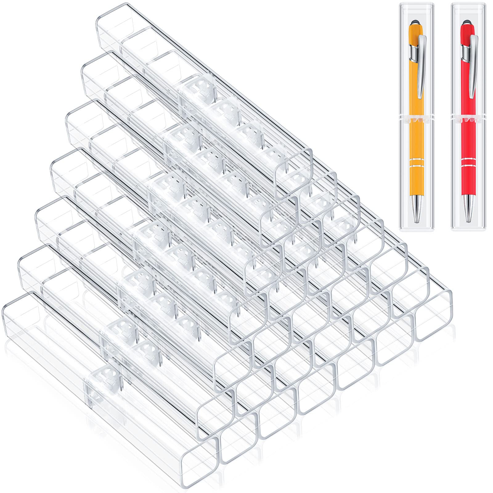 Pen Gift Boxes, Acrylic Pen Cases Plastic Pen Storage Plastic Pencil Box Plastic Pen Case Transparent Pen Container For Student